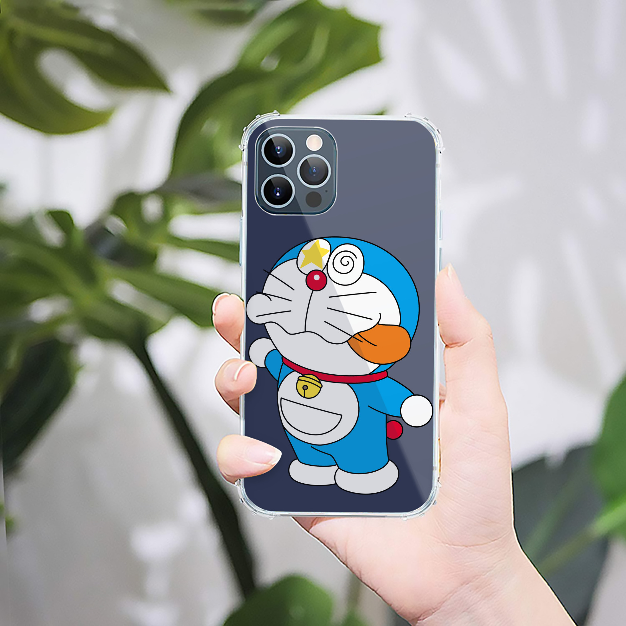 （画像用） ドラえもん Doraemon 【iPhone 12シリーズ対応】透明スマホケース（クリアソフトケース）